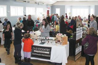 Oso Hall was a busy place Saturday with bakers, crafters and bargain hunters. Photo/Craig Bakay